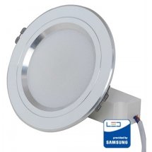 Đèn led âm trần 7w rạng đông viền bạc