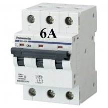 MCB 3P 6a Panasonic