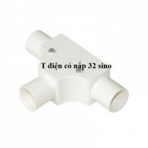 Cút chữ T 32 Sino có nắp