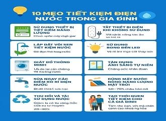 10 mẹo tiết kiệm điện nước trong gia đình – Giúp giảm hóa đơn 30% mỗi tháng!
