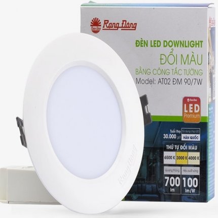 Đèn led âm trần ĐM 7w RĐ