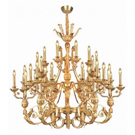 Đèn Chùm Đồng Nến 