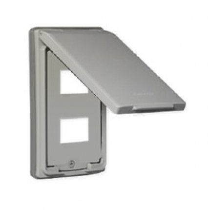 Mặt 2 thiết bị có nắp che mưa Panasonic