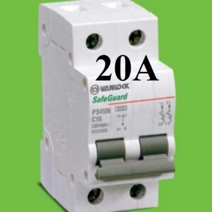 mcb 2 tép 20a vanlock sino