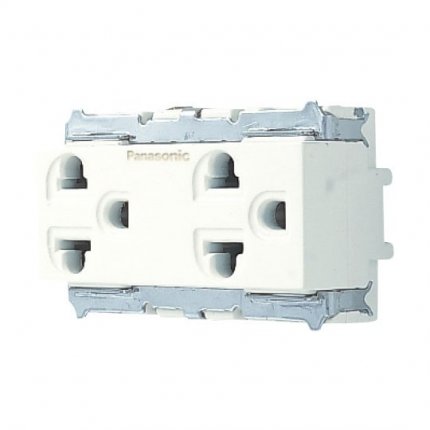 ổ cắm đôi 3 chấu Full color 15923-7W