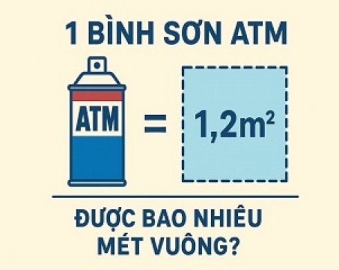 1 bình sơn ATM được bao nhiêu mét vuông