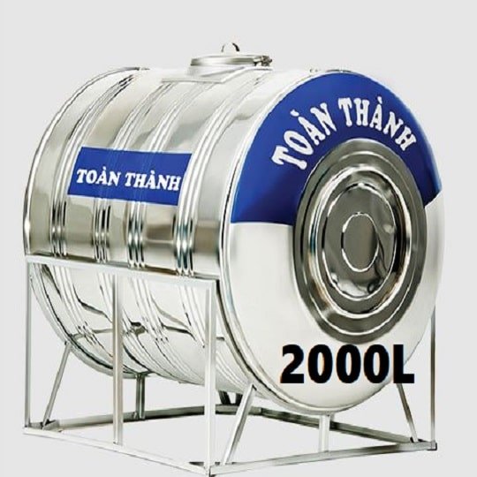 Bồn Nước Ngang 2000l Inox Toàn Thành