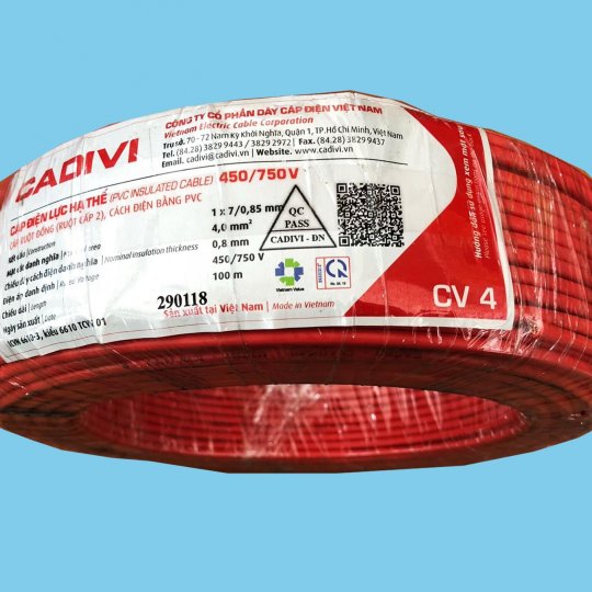 Dây Cáp Điện CV 4.0