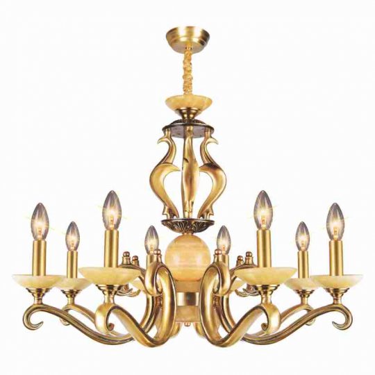 Đèn Chùm Nến Đồng