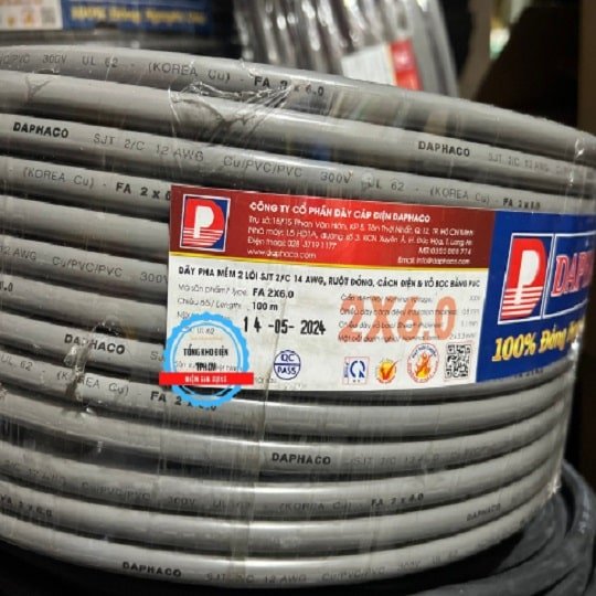 Fa tròn xám 2x6.0 daphaco