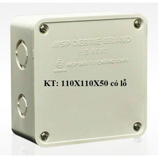 Hộp Nối Dây 110x110x50 có lỗ Sino