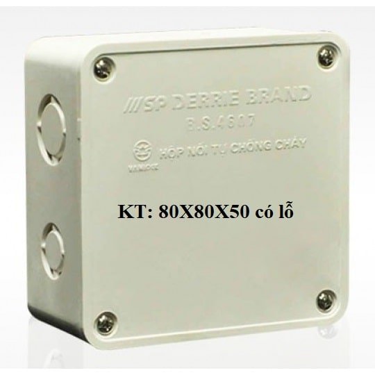 Hộp Nối Dây 80x80x50 có lỗ Sino