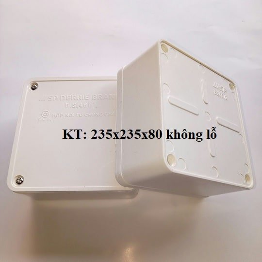Hộp Nối Dây 235x235x80 không lỗ Sino