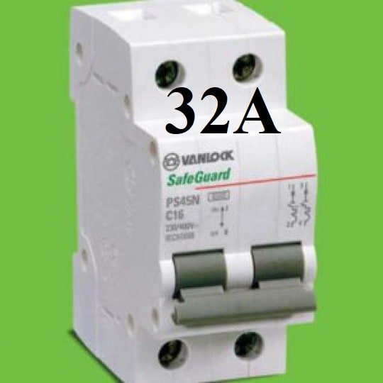 mcb 2 tép 32a vanlock sino