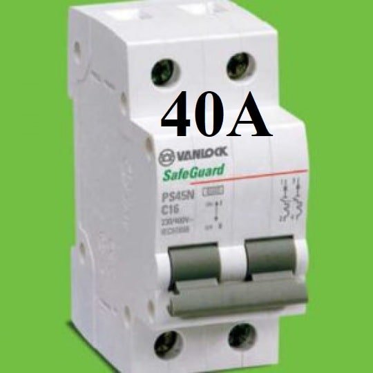 mcb 2 tép 40a vanlock sino