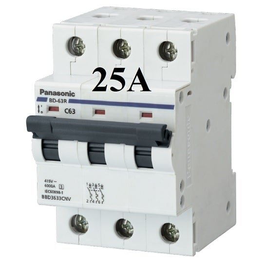 MCB 3P 25a Panasonic