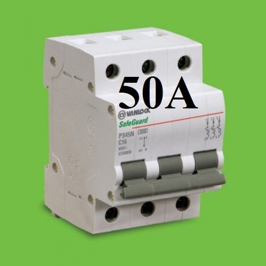 mcb 3 tép 50a vanlock sino