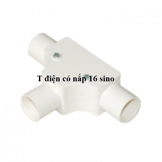 Cút chữ T 16 Sino có nắp